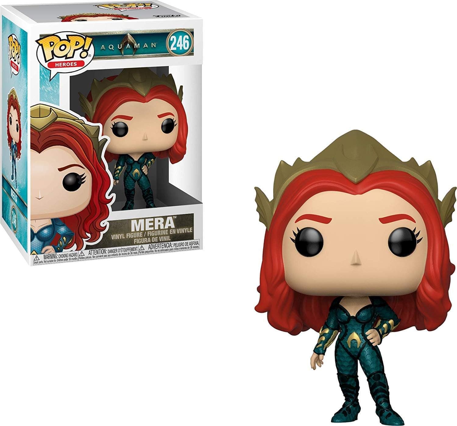 Pop! Heroes: Aquaman - Mera Toy, Multicolor