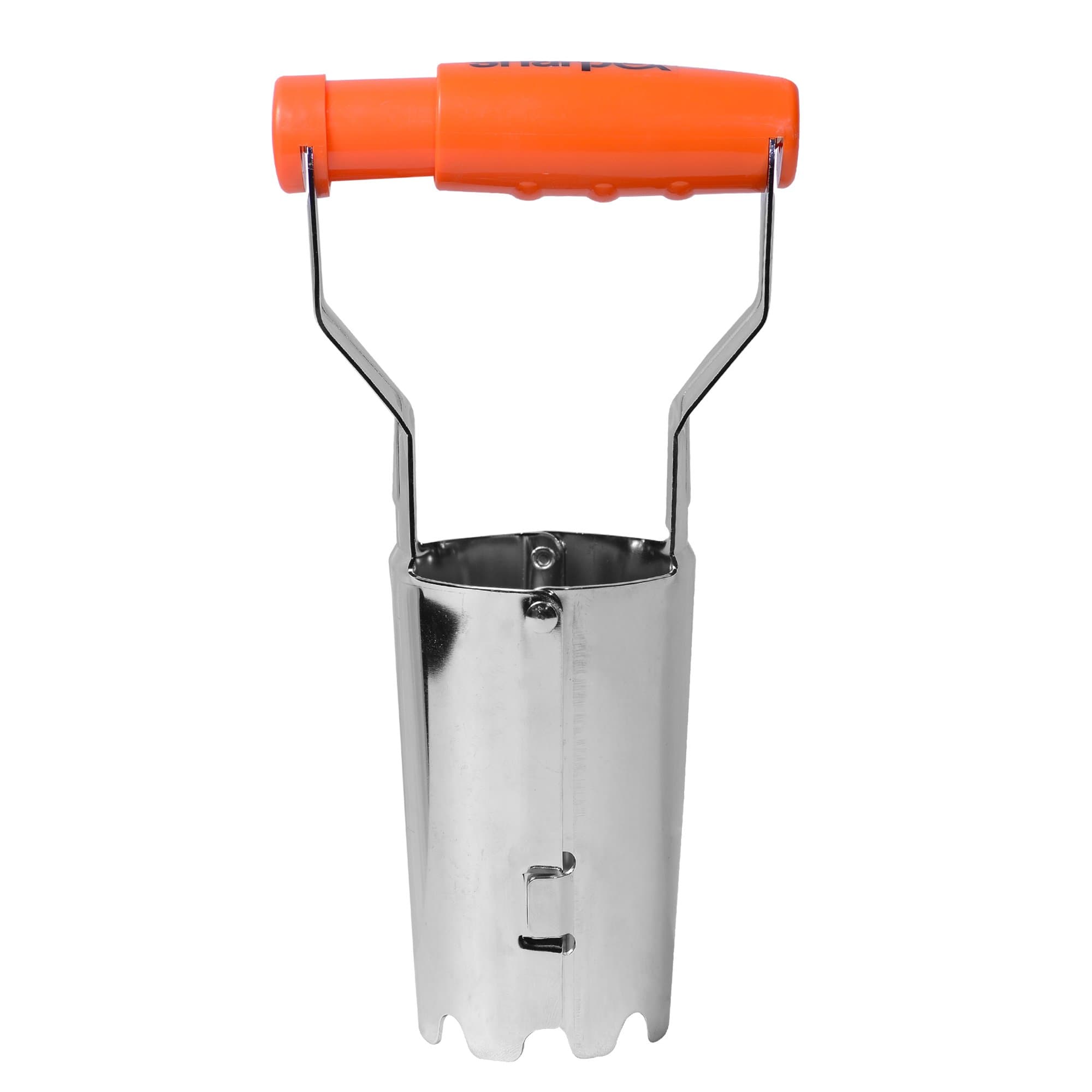 Sharpex Quick Bulb Planter Tool | Automatic Soil Release For Digging | Refilling Hole Ideal Bulb Transplanted Kit For Lawn And Garden Planting | Digging Tools for Soil (Sliver, Orange)