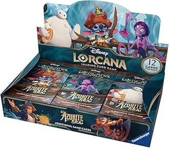 Disney Lorcana Trading Card Game: Azurblaues Meer - Booster Display mit 24 Booster Packs (Englisch)