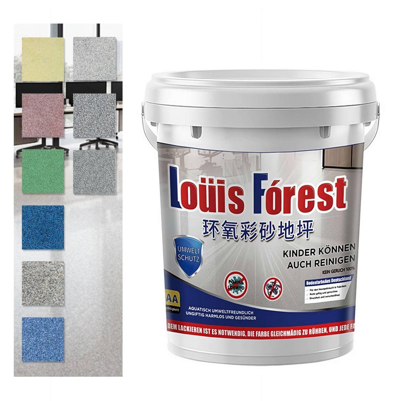 High-gloss Marble Effect Epoxy Floor Coating, Epoxy Floor Paint, Quick Drying Waterproof Water-based Epoxy Floor Paint, No-slip Garage Floor Paint, Concrete Floors Paints (Pink)