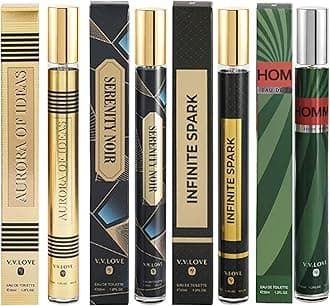 4 Pack Cologne for Men(4x35ml),Perfume for Him,Valentines Day Gifts,Gifts for Husband,Gifts for Him,Eau de Toilette,Stocking Stuffers for Men,Travel Size Perfume,Natural Spray Long Lasting Gift