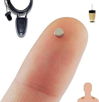 PingaOculto Spy Earpiece Bluetooth Wireless Earphones Invisible Hidden Mini Headset Exam Phone Microphone Adhesive Strips - Secret Earphone Micro Listening (Spy Earpiece Nano V5 + Vip Pro SuperMini)