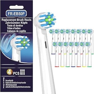 16 Pcs Replacement Toothbrush Heads Compatible with Braun Oral B Pro 1000/7000/9600/5000/8000, Precision Senesitive Brush Heads Refills for Genius X and Smart 1500 Electric Toothbrush (White)