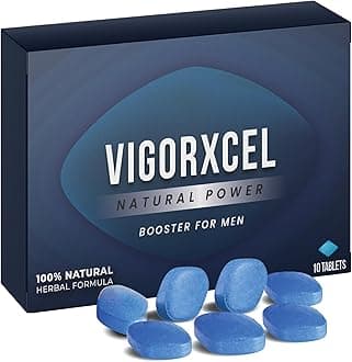 VIGORXCEL | 10 Tablets | Strong & Powerful, Maximum Duration & Fast Acting Energy and Stamina | Ginseng 100% Herbal Supplement | Manufactured in The UK