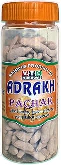 VTC MUKHWAS Adrak Pachak Slice 150g | Chatpata Ginger Candy | Digestive Churan Tablets | Dry Ginger Masala Candy | Travel Friendly Nausea Relief
