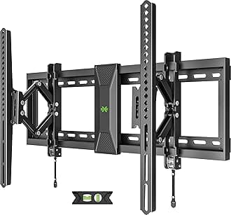 USX Mount Advanced Tilt TV Wall Mount for Most 42-90 inch TVs with 7.18” Arm Extension, Television Mount with Quick Lock Design, Wall Mount Bracket Up to 24'' Studs, VESA 600 x 400mm and 120lbs