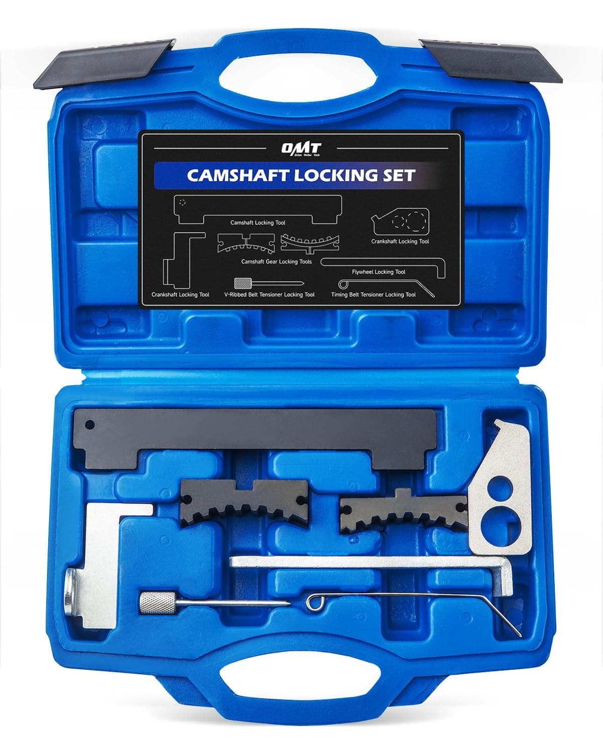 Orion Motor Tech Engine Camshaft Tensioning Locking Alignment Timing Belt Tool Kit Compatible with Chevy Cruze Aveo Alfa Romeo Fiat 16V 1.4 1.6 1.8 en6340 km6340