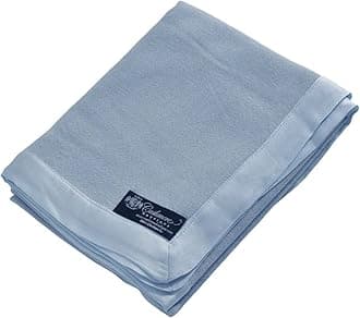 Cashmere Boutique: 100% Pure Cashmere Baby Blanket (Color: Baby Blue, Size: 36" x 44")