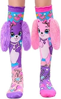 - Crazy Socks for Girls Kids Knee High 3D Funny Wacky Mismatched Socks for Crazy Sock Day Novelty Gifts