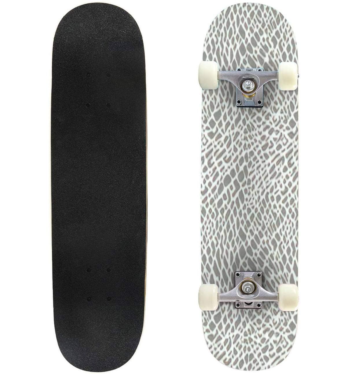 Classic Concave Skateboard Abstract Vector Grunge Texture Longboard Maple Deck Extreme Sports and Outdoors Double Kick Trick for Beginners and Professionals