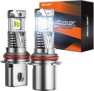 SEALIGHT 9007/HB5 LED Fog Lamps or DRL 60000LM 9×Brightness High Power for ATVs & Powersports, 2025 Version, S7S Series Wireless 9007 Fog Lights Water Proof 10 Years Lifespan- Pack of 2