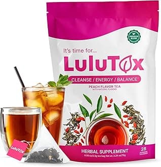 – Original Detox Tea - Herbal Blend with Dandelion, Ginseng, and Ginger - Supports A Healthy Weight, Digestive Health - Vegan, All Natural, Laxative-Free - Peach Flavor (28 Servings)