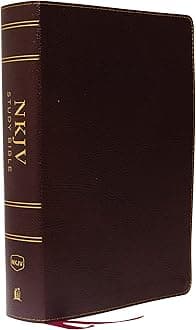 NKJV Study Bible, Bonded Leather, Burgundy, Full-Color, Comfort Print: The Complete Resource for Studying God’s Word