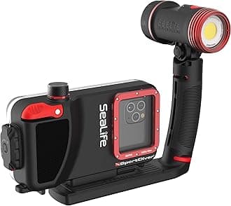 SeaLife SportDiver Underwater Smartphone Scuba Housing & Sea Dragon 2500 Lumen Light, Waterproof Photography, Easy Camera Controls, Fits Most Phones