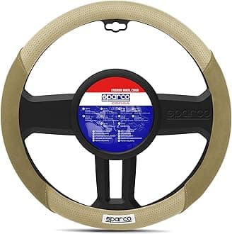 SPARCO Steering Wheel Cover Suede Synthetic Leather Black/Grey
