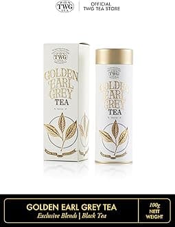 TWG Tea | Golden Earl Grey | Black Tea | Bergamot | Haute Couture Tin, 100g | Gift Set