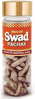 PANJON SWAD Khatta Meetha Aam Mukhwas (2 X 130 Grams) | Digestive Mouth Freshener | Hygienically Packed | Tasty Mouthfresheners | After-Meal Snack | Khatta Meetha Aam, 260 g (Pack of 2)
