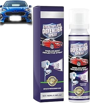 Invisible Defense Spray for Car Plates, Long-Lasting Transparent Car Coating, Stealth Protection for Safe, Hassle-Free Driving, Easy Application (100ml)
