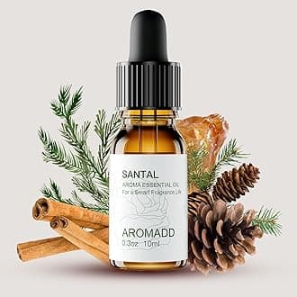 Aromadd Hotel Scents Diffuser Oil Santal, Luxury Essential Oils for Waterless Diffuser, Aromatherapy Hotel Diffuser Oil for Home & Office, Long-Lasting Air Freshener - 0.3 Fl Oz, 10 ML