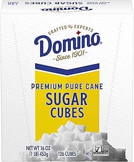 Premium Pure Cane Sugar Cubes Dots, 1 Pound Box