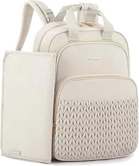 mommore Diaper Bag Small Diaper Backpack Stylish Baby Travel Backpacks with Insulated Pockets, Changing Pad, Stroller Straps