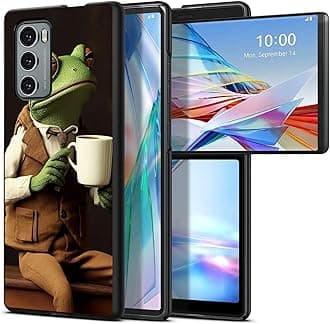 Frog Sir for LG Wing 5G 6.8" Phone Case, Slim Phone Case for LG Wing (2020), Hard PC Shookproof Wireless Charging Men/Women Cover for LG Wing 5G