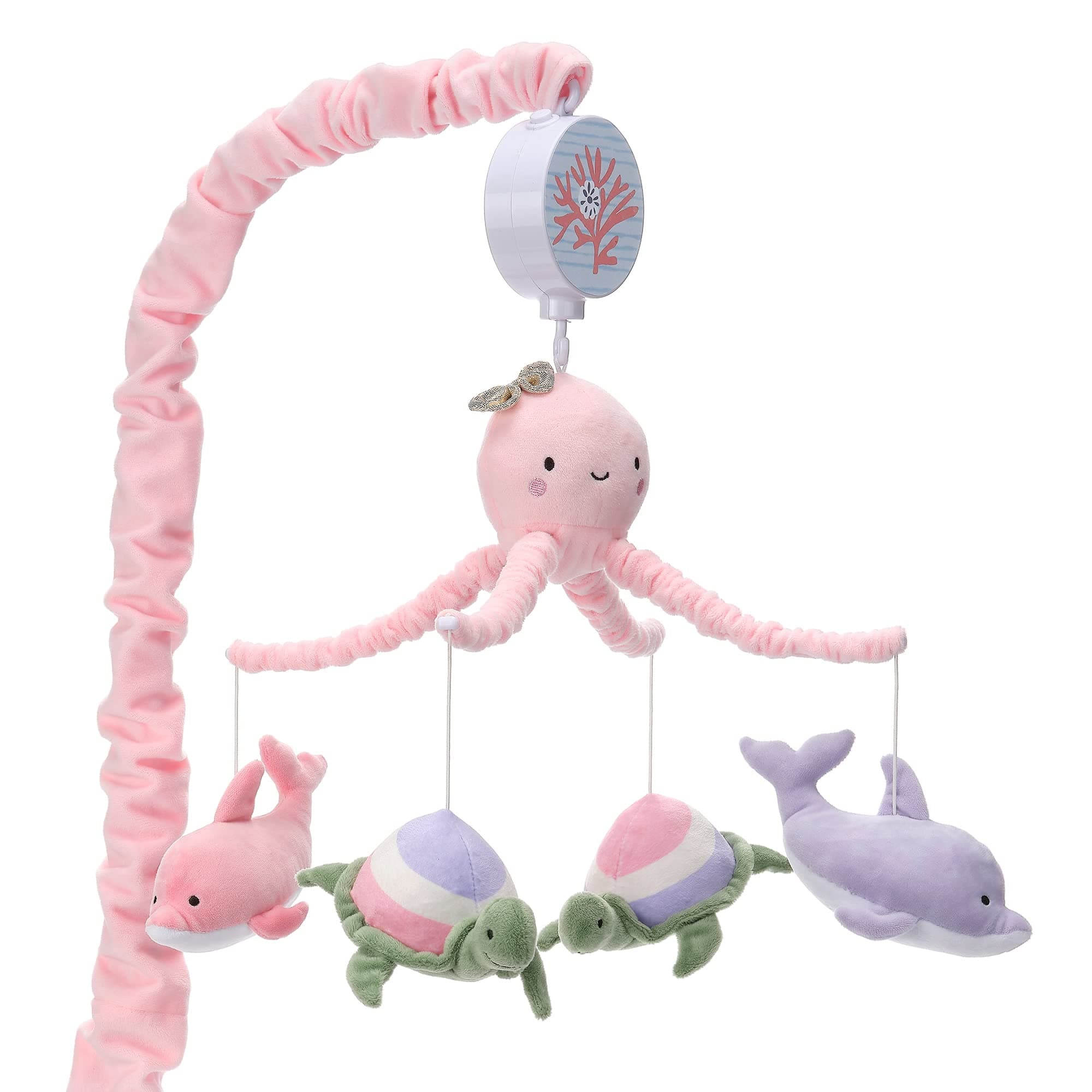 - Lambs & Ivy Sea Dreams Dolphin/Turtle Musical Baby Crib Mobile Soother Toy