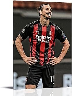 GPWDIEJB Zlatan IbrahimovicPoster Canvas Art Oil Painting Wall Painter Home Music Album Celebrity Painting Classical Decorative Wall ArtFrame-style12x18inch(30x45cm)