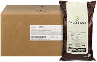 Dark Couverture 54.5% - Callets - 22 Lbs, Gluten Free, Kosher