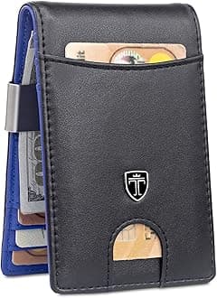 Money Clip Wallet RIO - Mens Wallets slim Front Pocket RFID Blocking Card Holder Minimalist Mini Bifold Gift Box