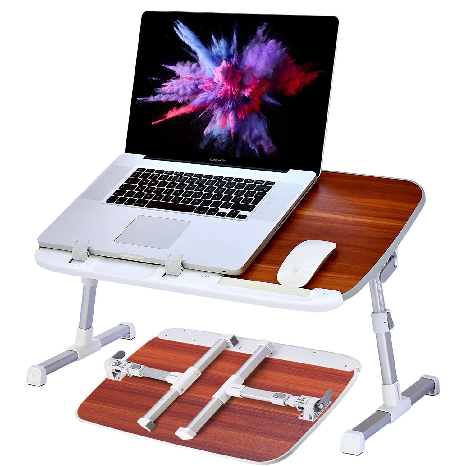 Large Laptop Table for Bed - Use it as a Laptop Stand or Computer Holder in the Office, Portable Breakfast Tray for Couch or Cozy Desk on The Sofa