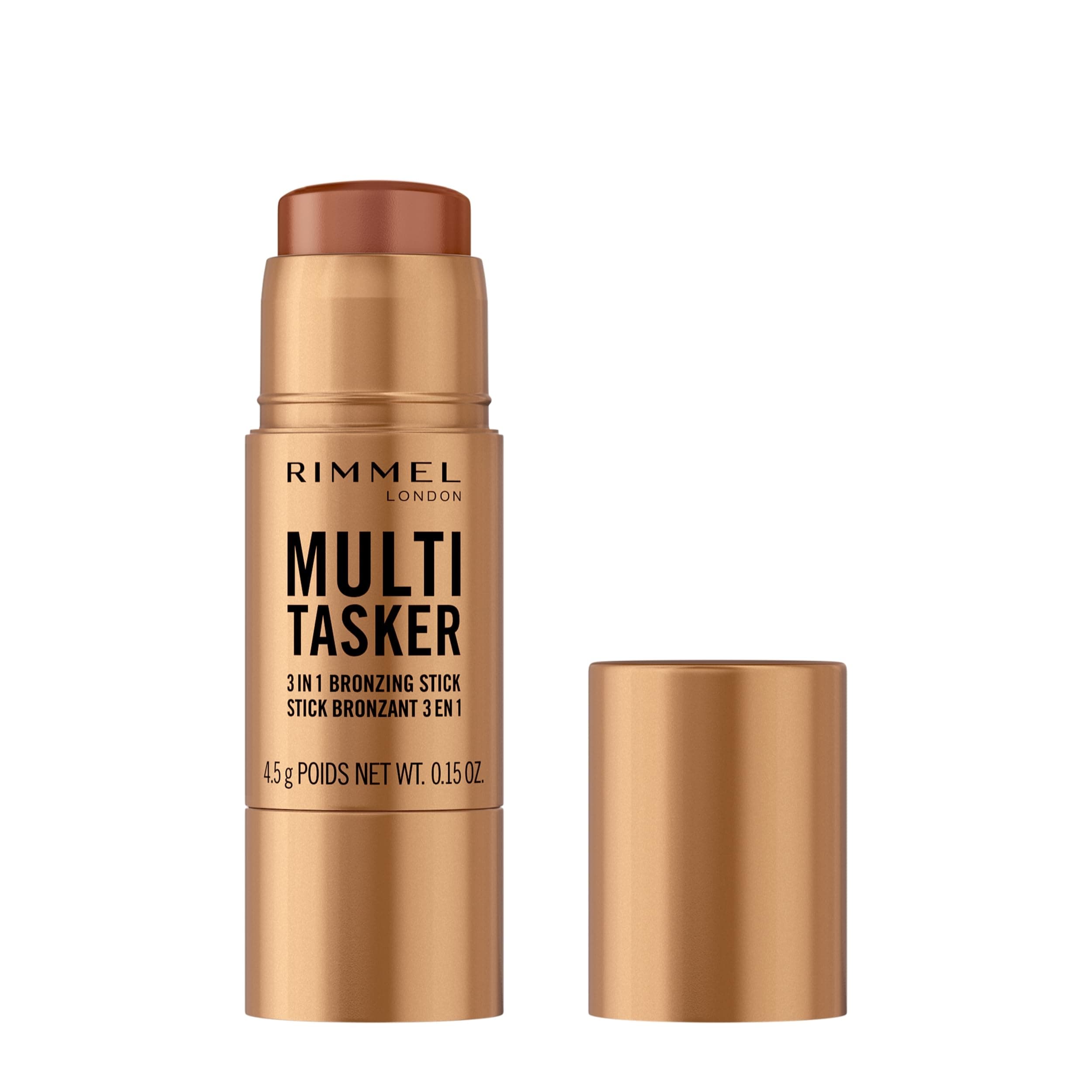 Multi Tasker 3 in 1 Bronzing Stick, 003 Tan, Sculpted and Bronzed Glow, All-Day Wear, Sheer and Dewy Finish, Infused with Vitamin C & E, Vegan Formula, Cruelty-Free