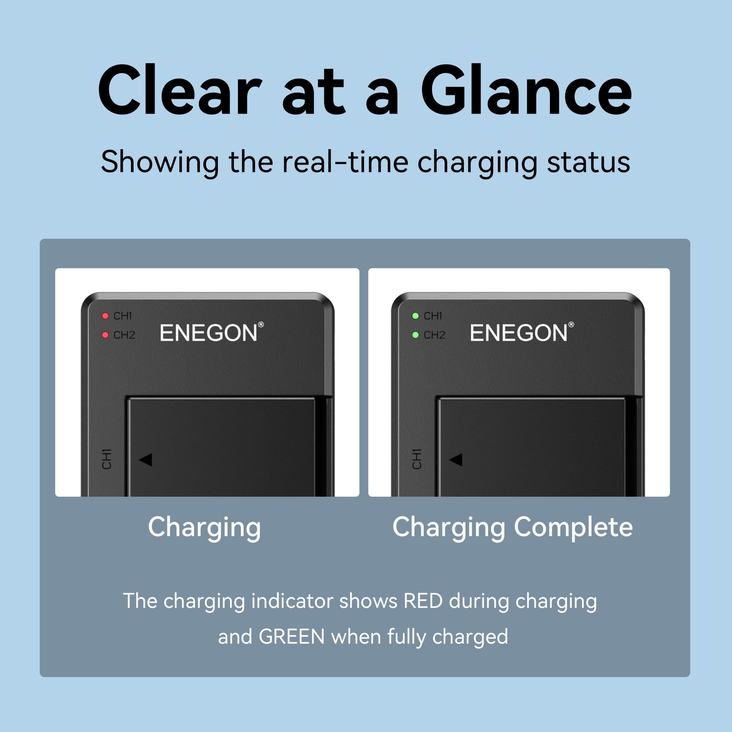 ENEGON 2 Pack LP-E17 Camera Battery 1040mAh with Micro USB Dual Charger for Canon R8, R10, R50, RP, T7i, EOS M3, M5, M6, EOS 200D, 250D, 77D, 750D, 760D, 800D, Rebel SL2, T6i, T6s, Digital SLR Camera