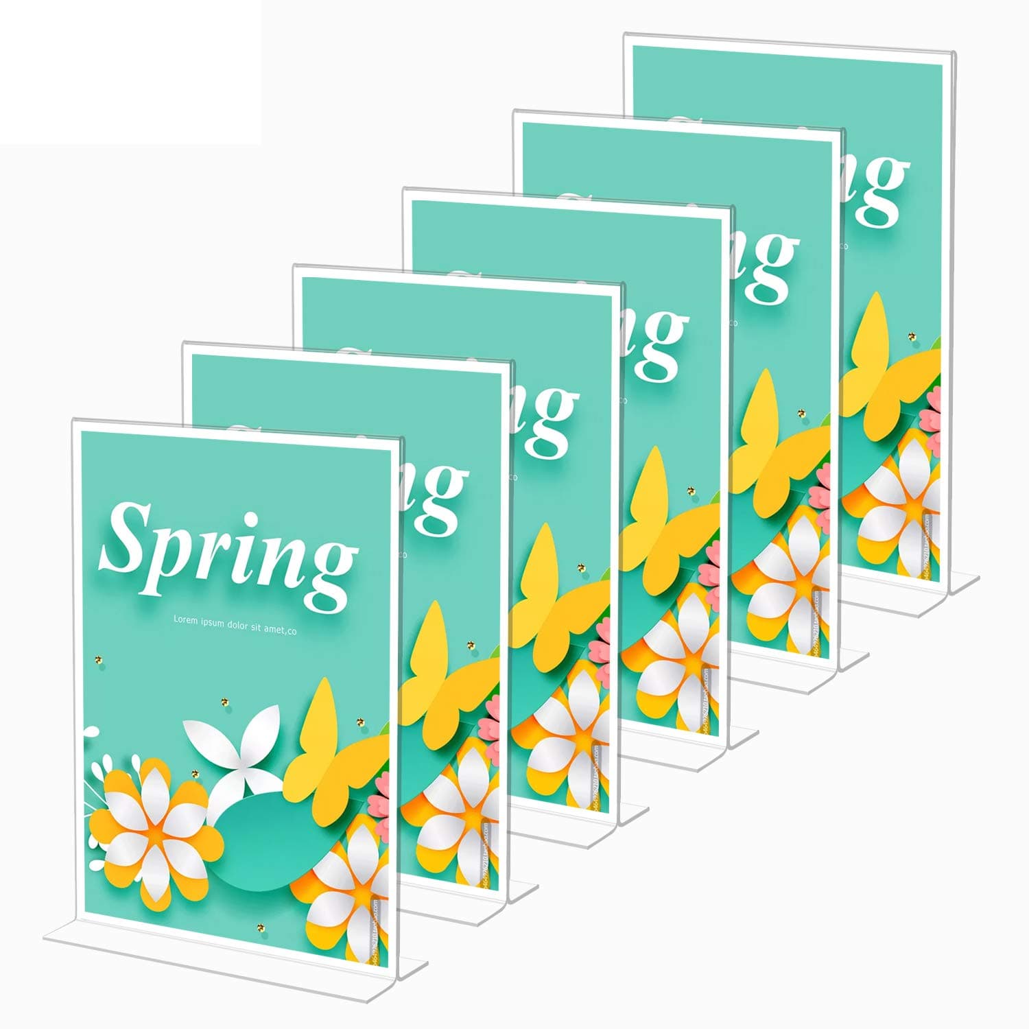 A4 Vertical Version Acrylic Sign Holder, Menu Holders,Clear Sign Holder Plastic Message Boards & Signs,Perfect for Home, Office, Store, Restaraunt.