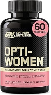 Opti-Women Multivitamin Supplement Tablets with Key Vitamins and Minerals for Women, 60 Servings, 120 Capsules