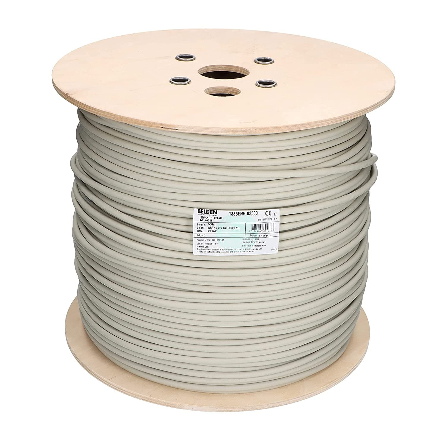 Venton Belden Cat 7 Cable 10 m I Network Cable 1000 MHz - Installation Cable S/FTP Shielded I LAN Cable 10 Gbit Ethernet I 23AWG Copper Conductor with Polyethylene Insulation I RoHs - Data Cable Grey
