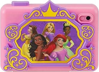 Disney Princess Kids Camera with SD Card, Digital Camera for Kids with Video Recording and Built-in Digital Stickers (Disney Princess)