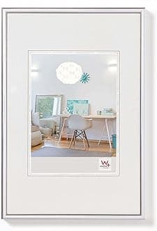 walther design Picture Frame Silver 60 x 80 cm New Lifestyle Plastic Frame KV080S