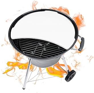 BBQ Dragon Smoking Stone & Pizza for 22" Weber Kettle Grill Accessories, Chargriller, Heat Deflecting Grill Stone, Ceramix Accessory Turns Your Charcoal Grill Into a Smoker or Outdoor Oven