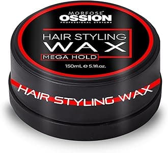 Barber Wax, 5.30 Ounce (Pack of 1), Mega Hold, Premium Hair Styling Wax for Men, Natural Shine, Easy Application, Ideal for Various Styles, Long-Lasting, Water-Soluble, Pleasant Fragrance