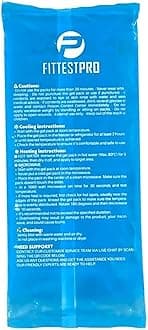 Fittest Pro Reusable Gel Ice Pack for Hot Cold Compress, Injury Ice Pack (1 Pack, Blue, Regular)