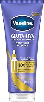 Gluta-Hya Overnight Radiance Serum Burst Lotion Moisturiser – Body Lotion with GlutaGlow™, Hyaluron, Collagen & Antioxidants 10x Stronger Than Vitamin C*, For Plumper Skin in 5 Days 200ml