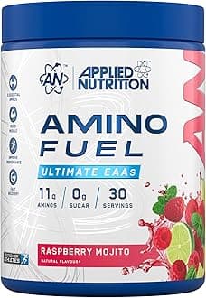 Applied Nutrition Amino Fuel - Amino Acids Supplement, EAA Essential Amino Acids Powder, Muscle Fuel & Recovery (390g - 30 Servings) (Raspberry Mojito)