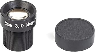 1/2.7" CCTV 8mm 3.0 Megapixel Board Lens Black for Security Camera