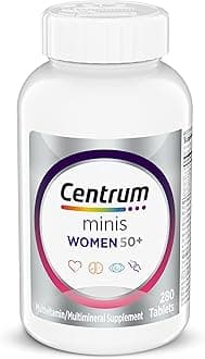 Minis Silver Women's Multivitamin for Women 50 Plus, Multimineral Supplement with Vitamin D3, B Vitamins, Non-GMO Ingredients, Supports Memory and Cognition in Older Adults - 280 Ct