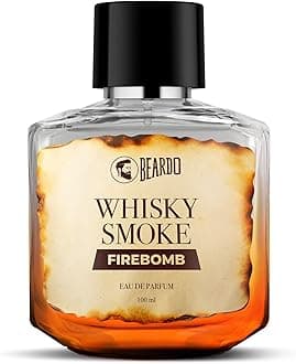 Beardo Whisky Smoke FIREBOMB Perfume for men, 100ml | Spicy, Woody scent | Long Lasting Mens Perfume | Best Date Night Eau de parfum for Men | Gift For Friends | Gift for Men
