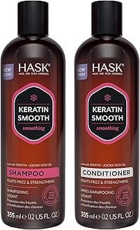 KERATIN PROTEIN Shampoo and Conditioner Set Smoothing for all hair types, color safe, gluten free, sulfate free, paraben free - 1 Shampoo and 1 Conditioner