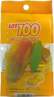 Cocoaland Mango Gummy - Asian Candy Individually Wrapped - Mango Flavor - Halal Candy - 5.3oz / 150g (Pack of 1)