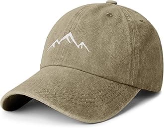 Eoslya Baseball Cap Mens - Peak Embroidery Classic Washed Vintage Relxed Dad Cap Adjustable Summer Sun Hat Sports Strapback Cap for Men Outdoor UK