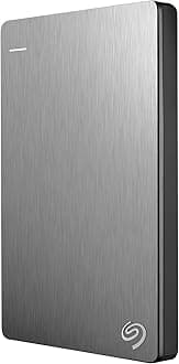 Seagate Backup Plus Portable 5TB External Hard Drive HDD – Silver USB 3.0 for PC Laptop and Mac, 2 Months Adobe CC Photography (STDR5000101)